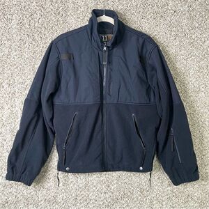 5.11 Tactical Jacket Men’s Small Navy Blue Fleece and Nylon Full Zip Up